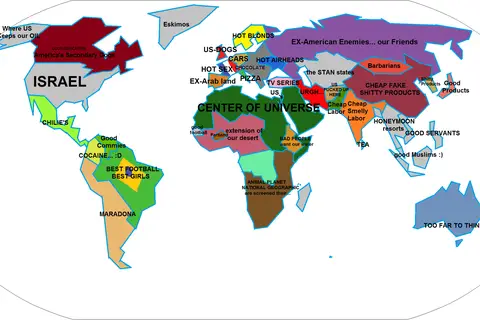 Map: World Map According to Arabs
