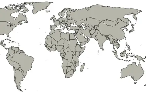 Map: World Map Between 2003 and 2005