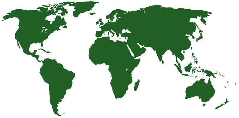 Map: World Map Green