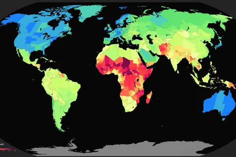 Map: World Map of Subnational Hdi