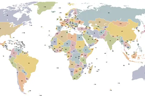 Map: World Map Political Iso