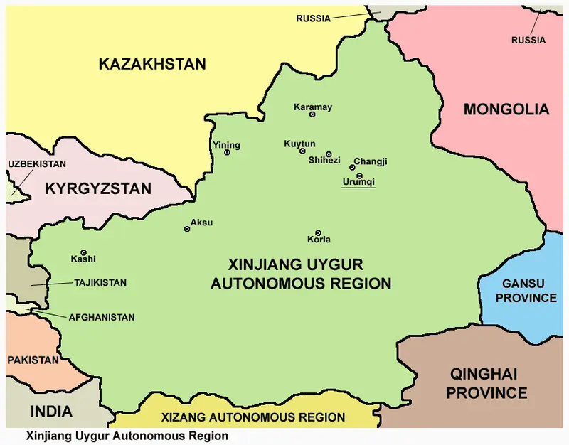 Map: Xinjiang Map