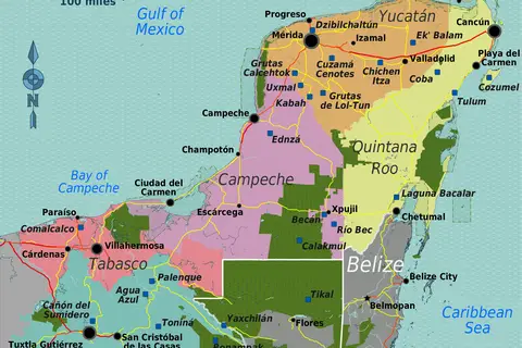 Map: Yucatn Peninsula Map