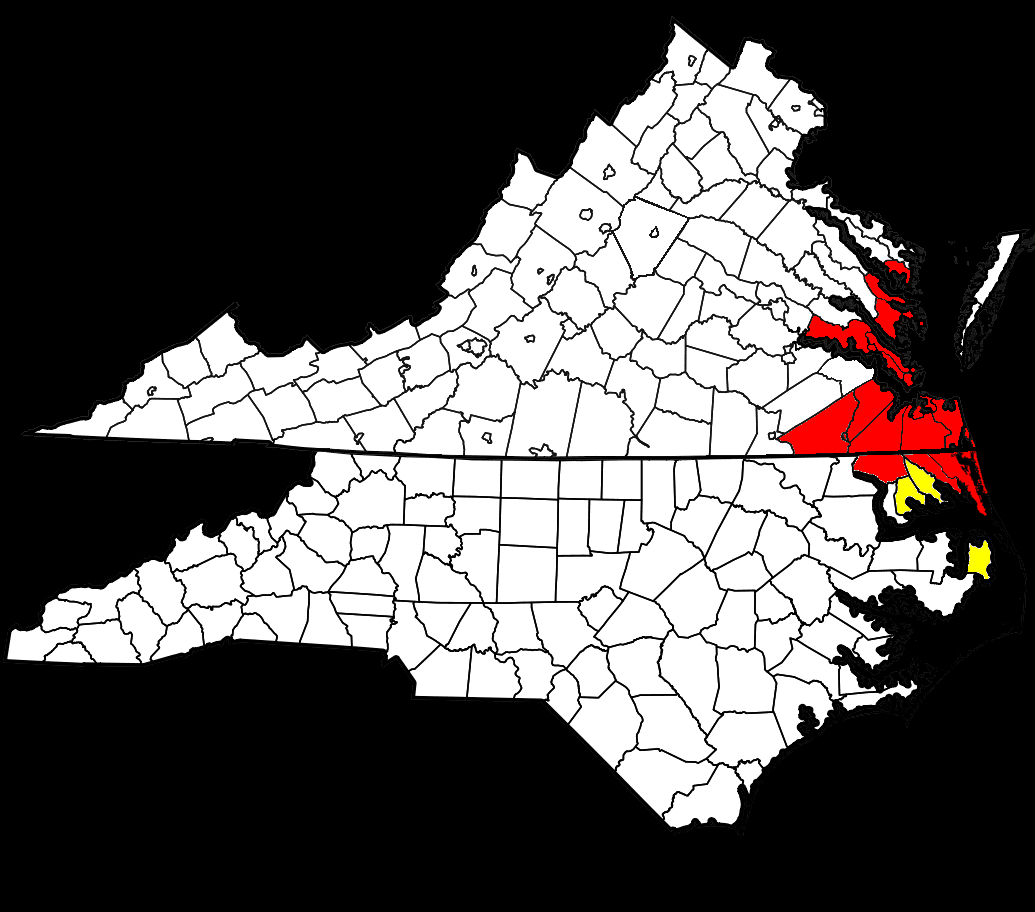 1024Pxmap Of Virginia And North Carolina Highlighting Virginia Beachnorfolknewport News Vanc Msa