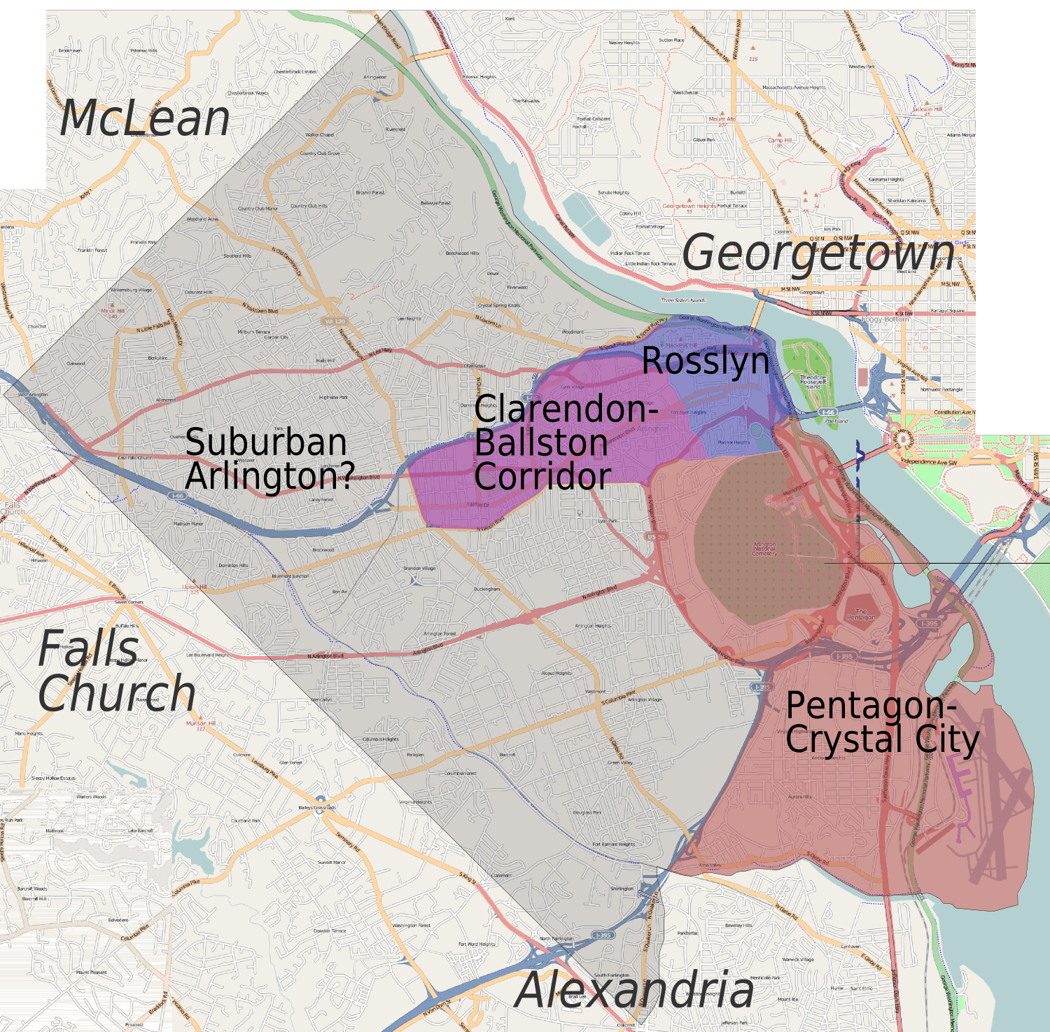 Arlington Map