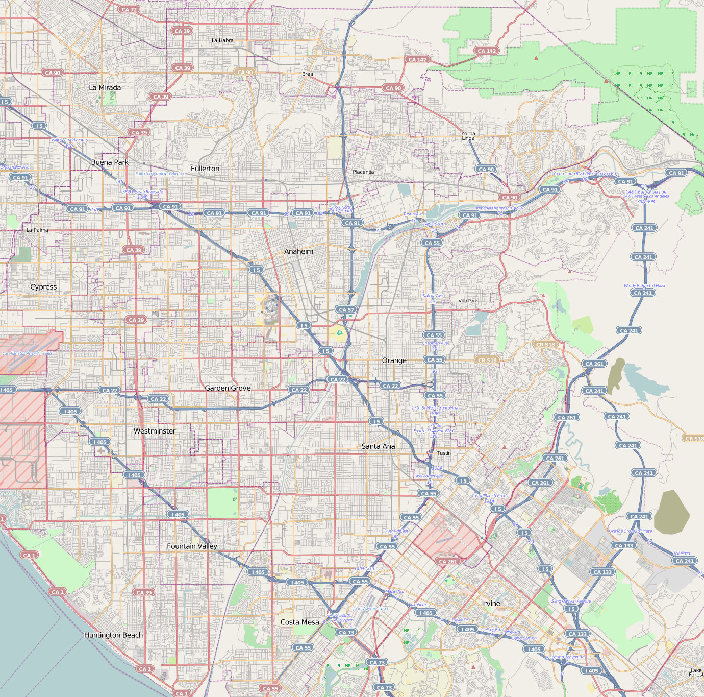 Location Map Anaheim 2 Location Map Anaheim