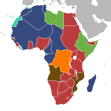 Map Of Africa In 1939