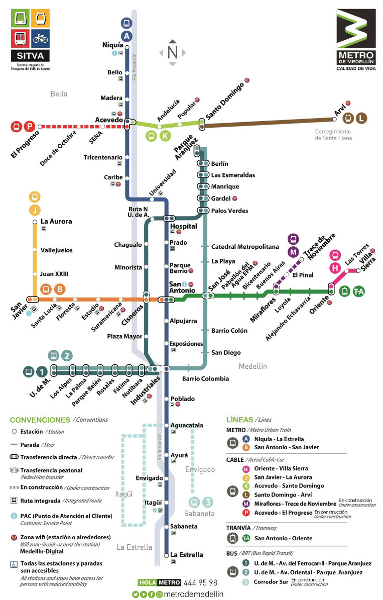 Mapa Metro De Medelln