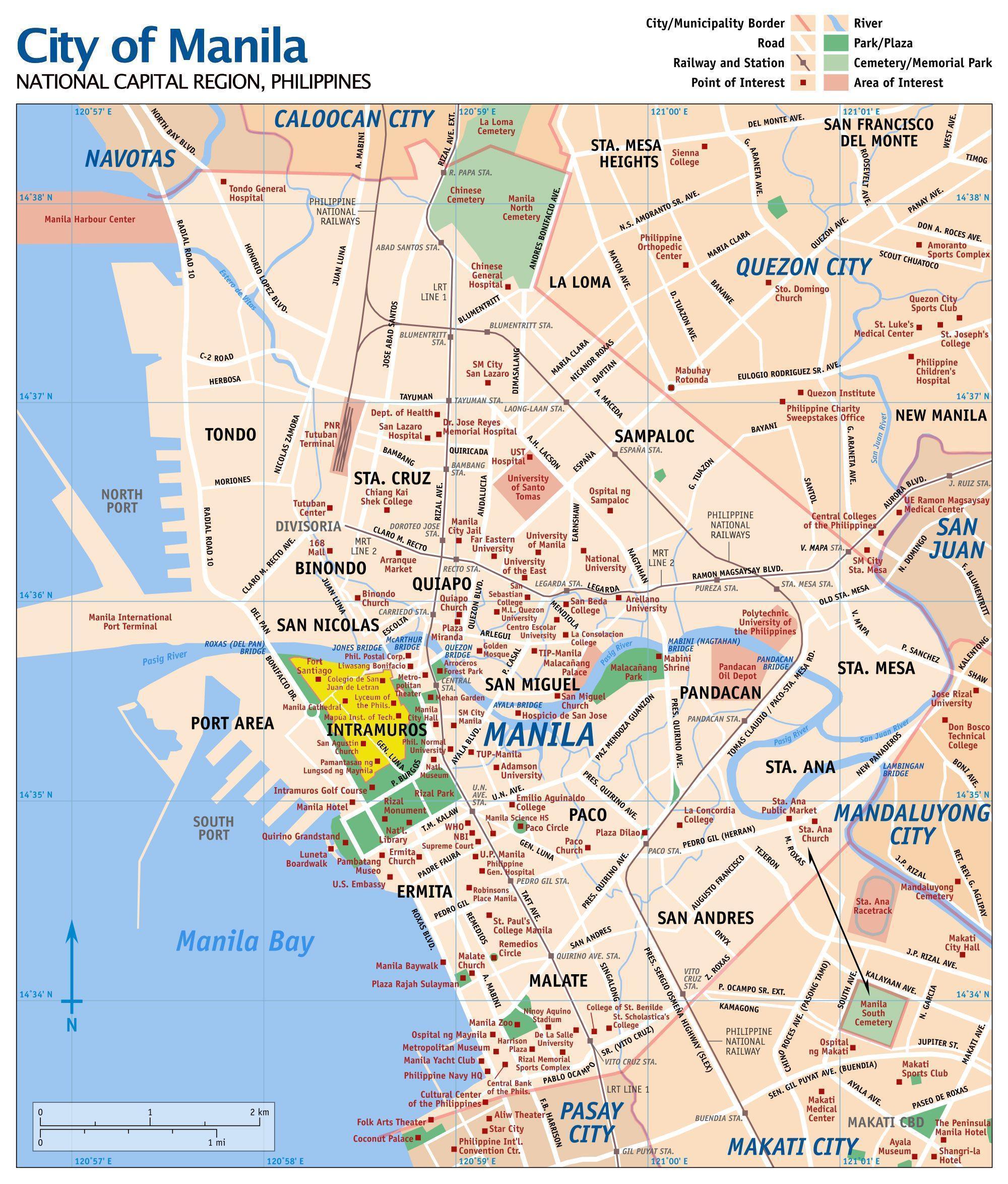 Ph Map Manila Intramuros